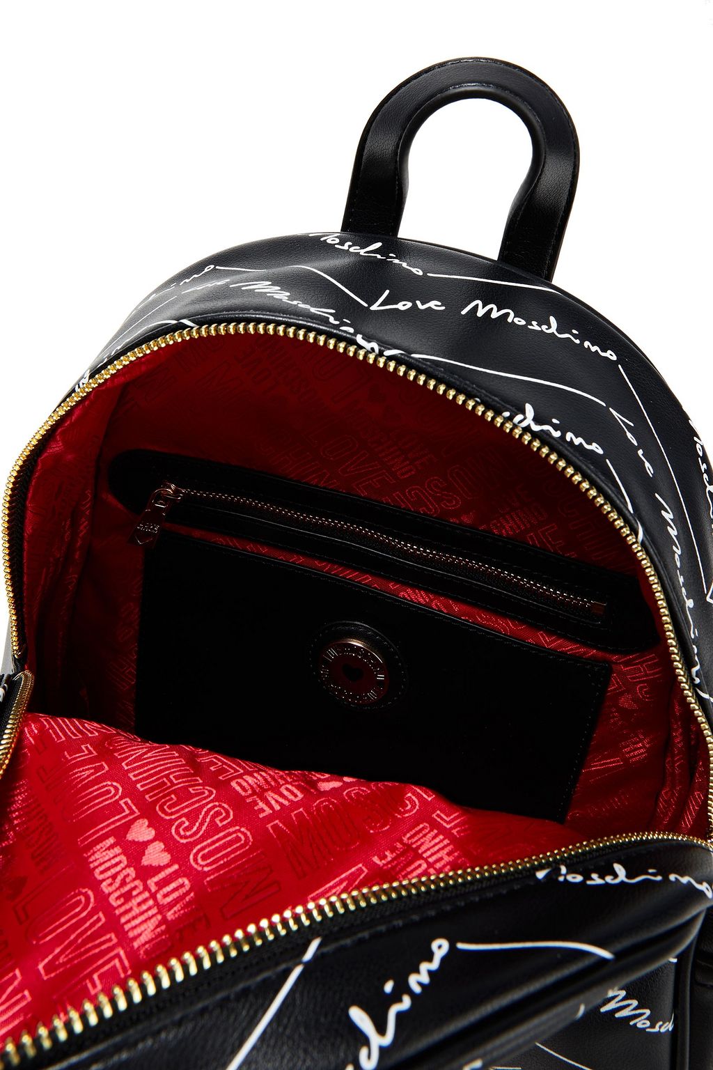 LOVE MOSCHINO Rucksack aus bedrucktem Leder