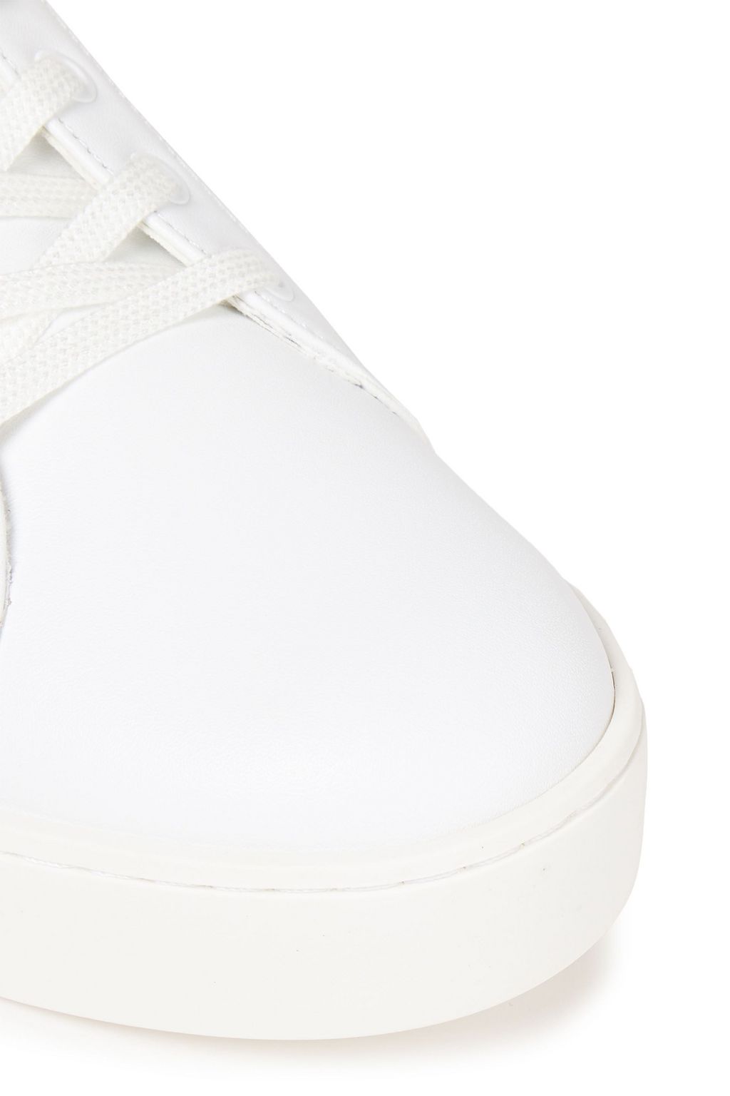 LOVE MOSCHINO Logo-appliquéd leather and printed PVC sneakers