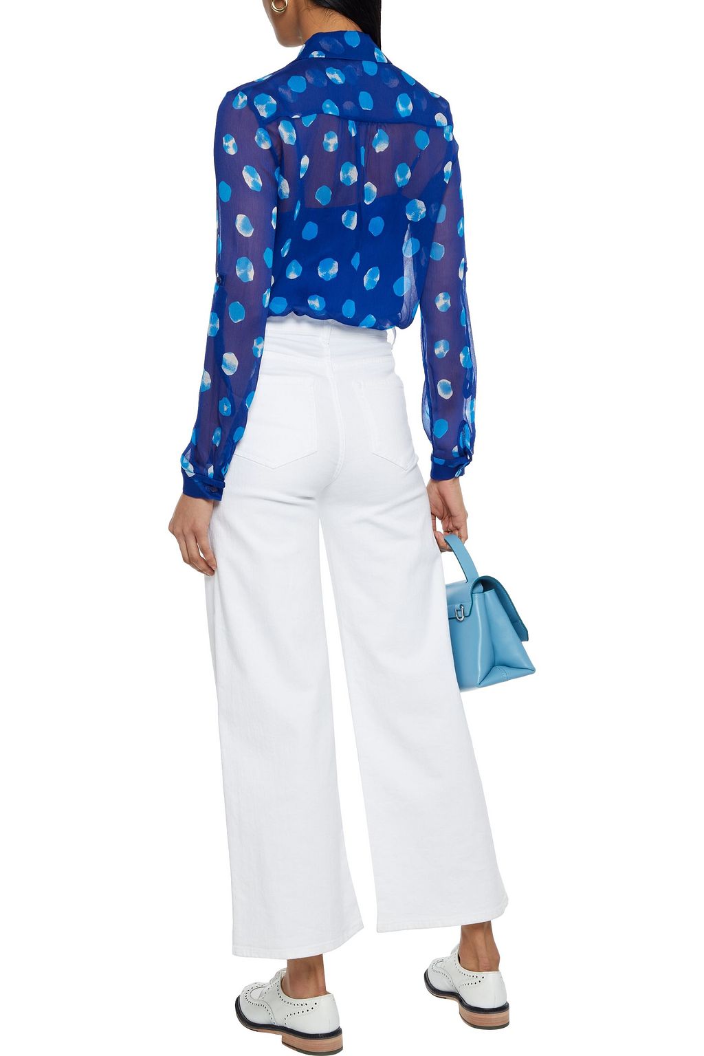 DIANE VON FURSTENBERG Lorelei printed silk-georgette shirt
