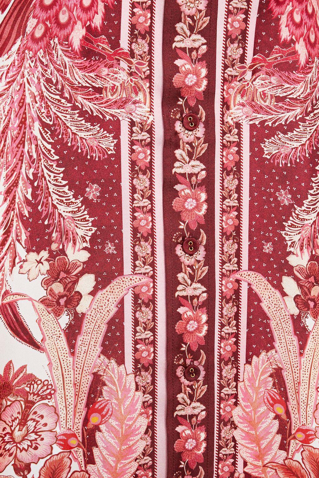 ZIMMERMANN Wavelength Placement printed silk-twill shirt