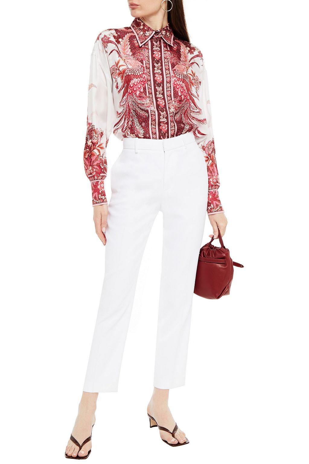 ZIMMERMANN Wavelength Placement printed silk-twill shirt