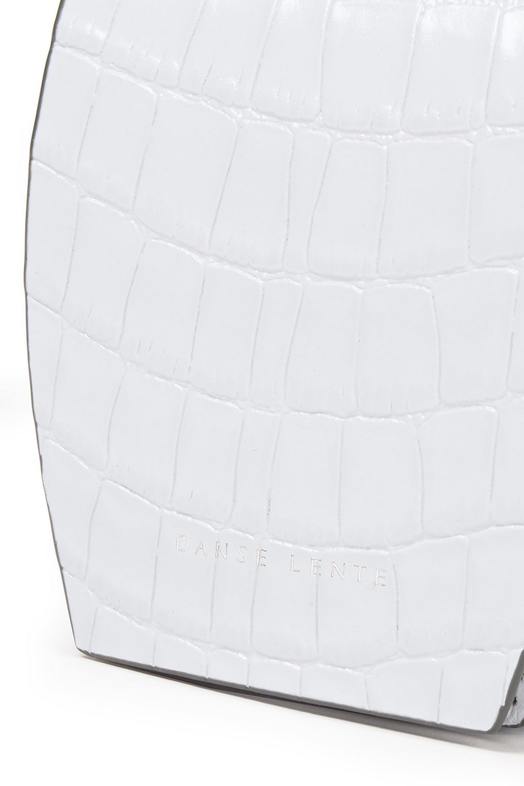 DANSE LENTE Croc-effect leather shoulder bag