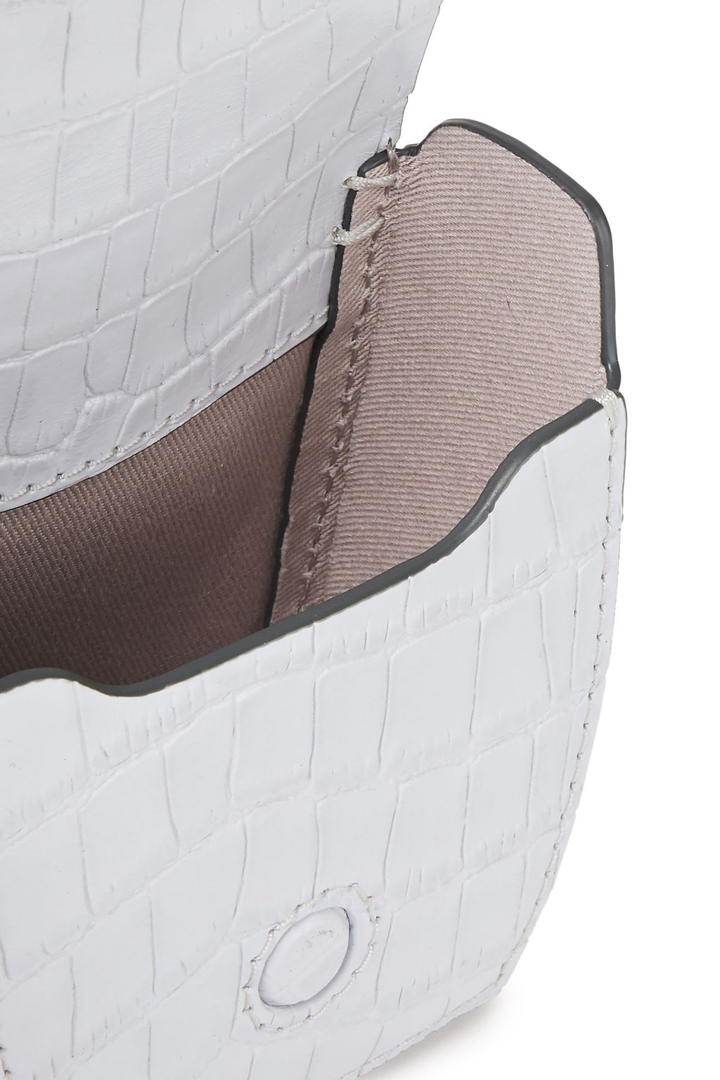 DANSE LENTE Croc-effect leather shoulder bag