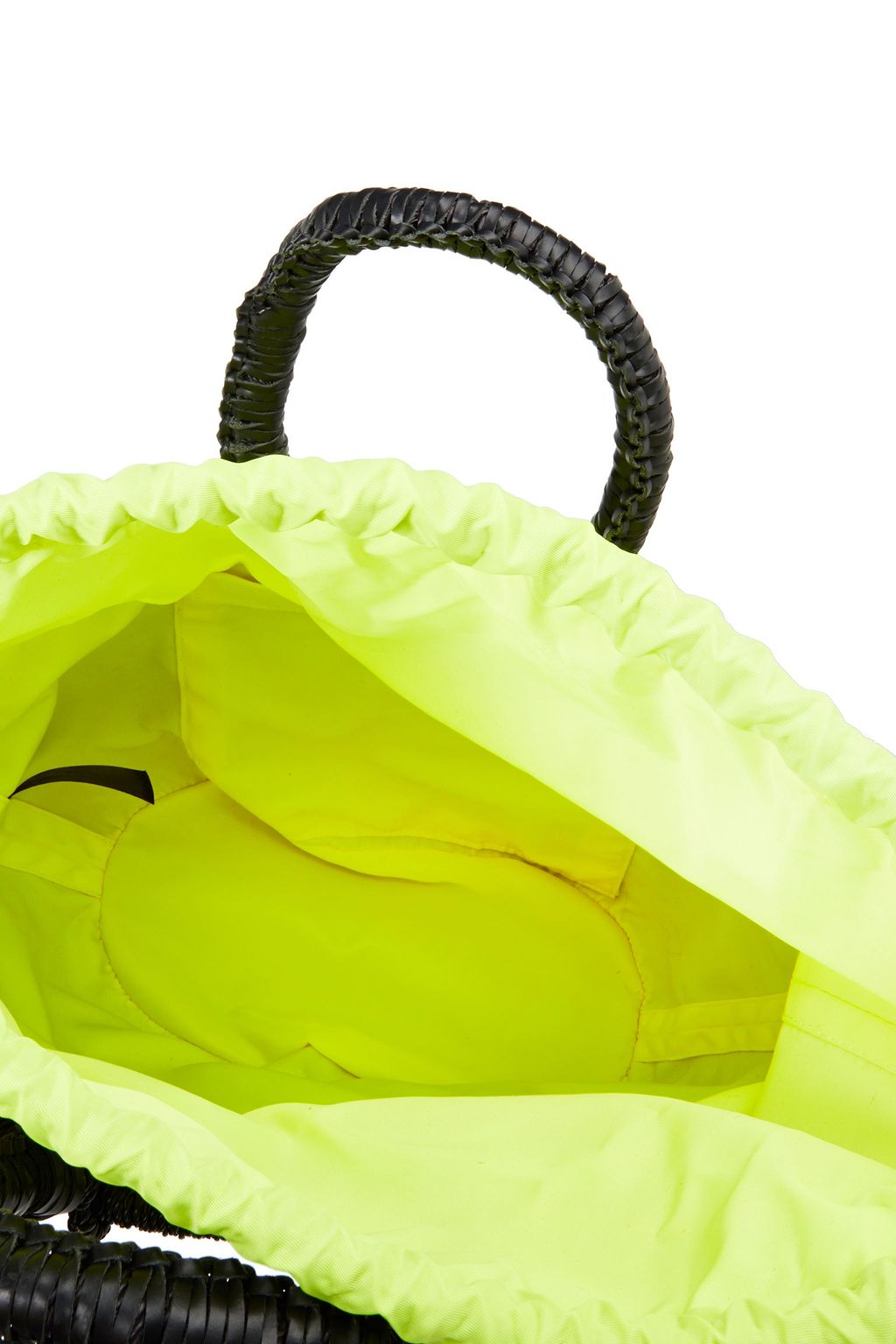 RAG & BONE Ghana leather-trimmed woven straw tote