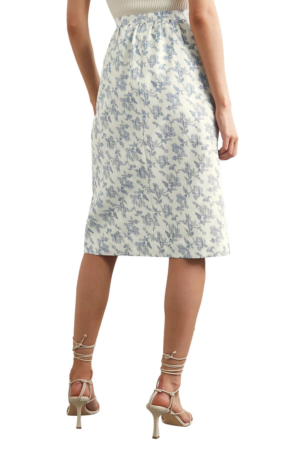 BROCK COLLECTION Floral-print cotton-blend faille skirt