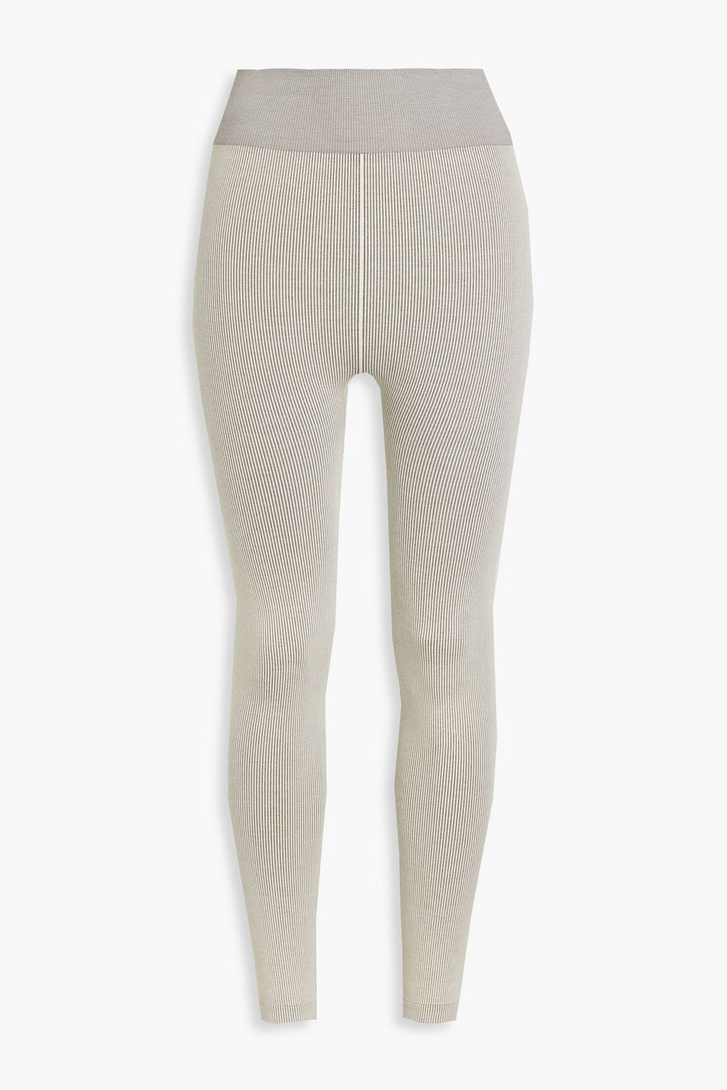 Circular Knit ribbed jacquard-knit leggings