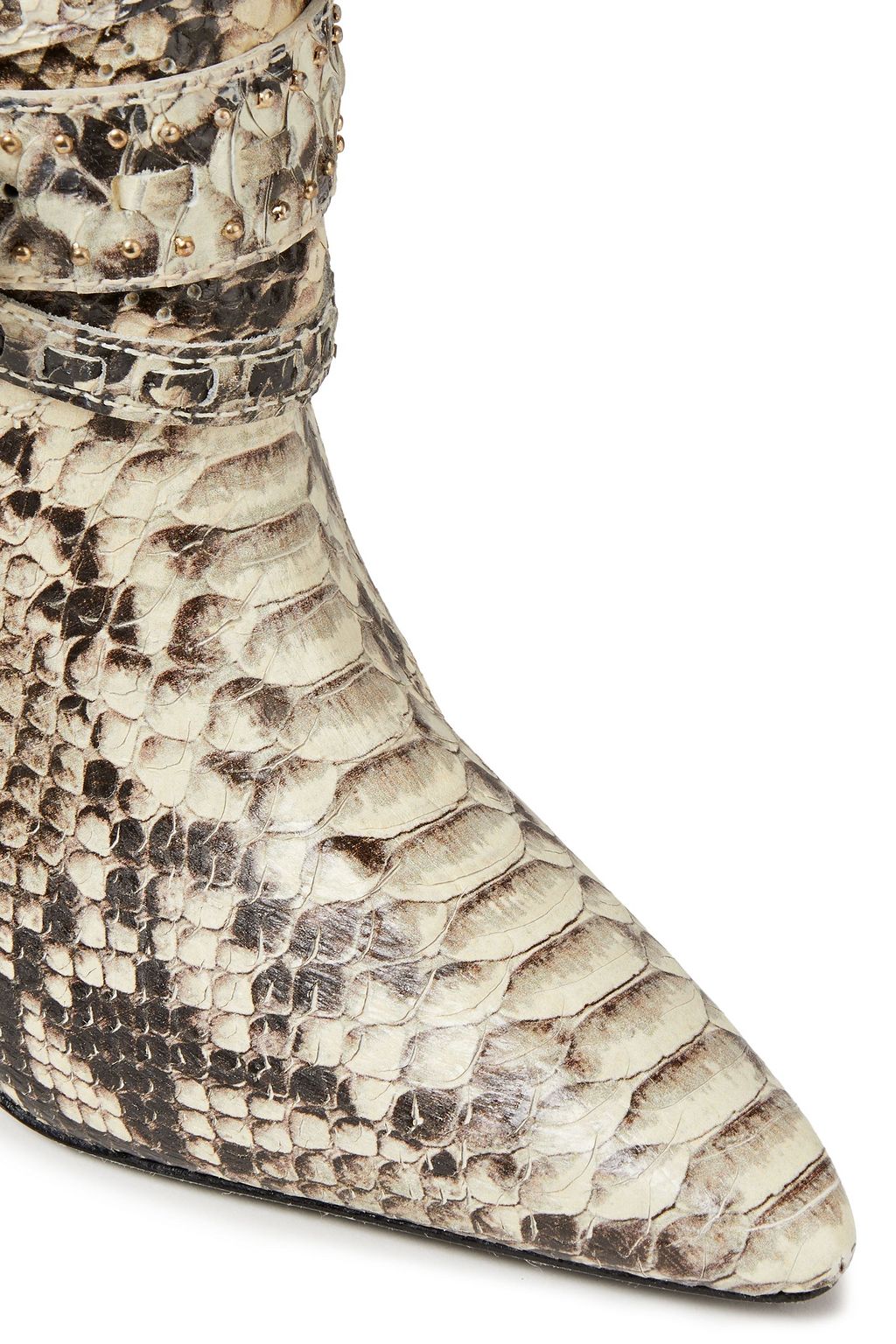ZIMMERMANN Embellished perforated leather knee boots