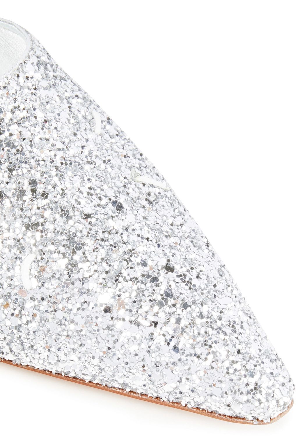 MAISON MARGIELA Glittered faux leather loafers
