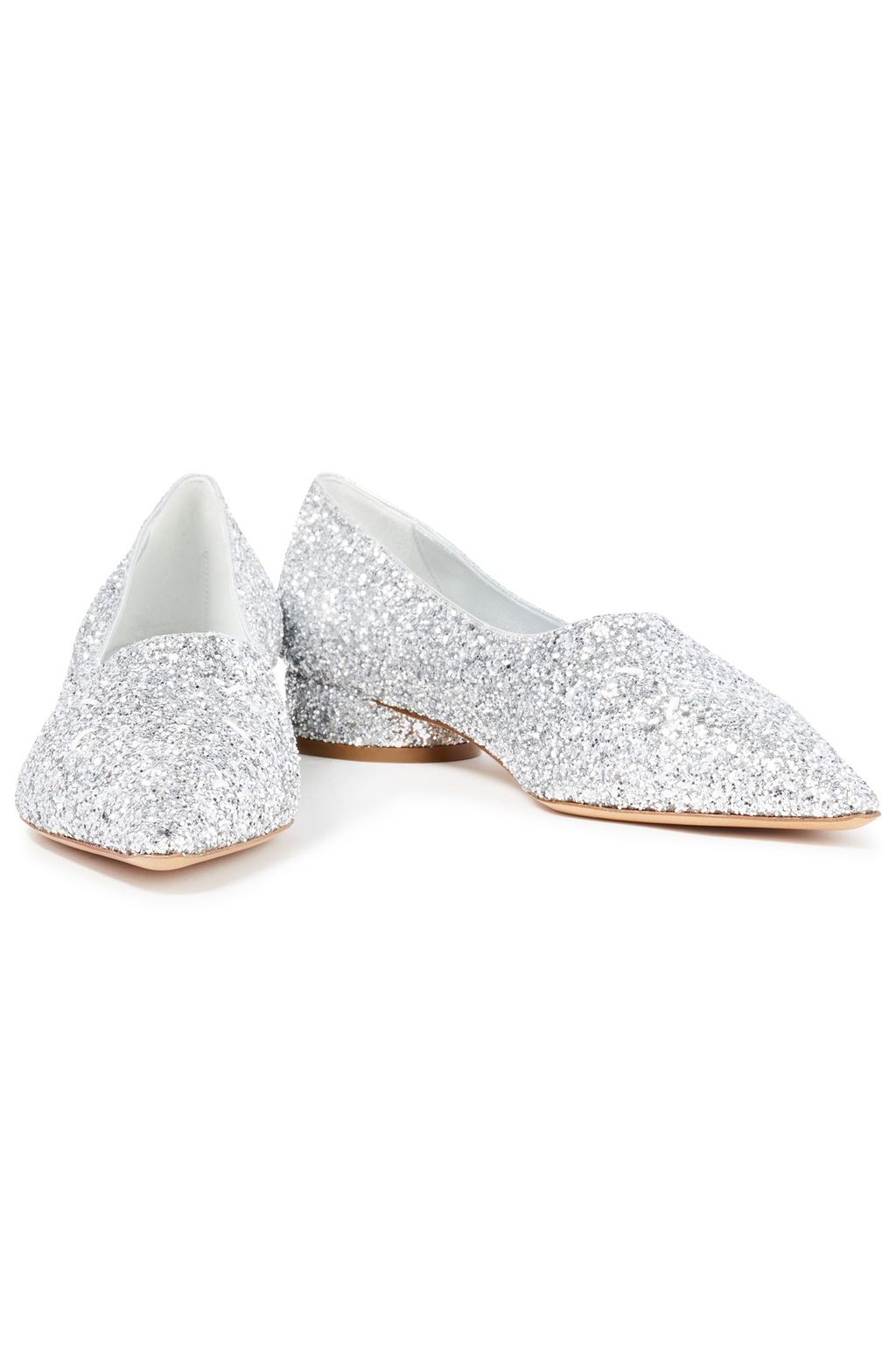 MAISON MARGIELA Glittered faux leather loafers