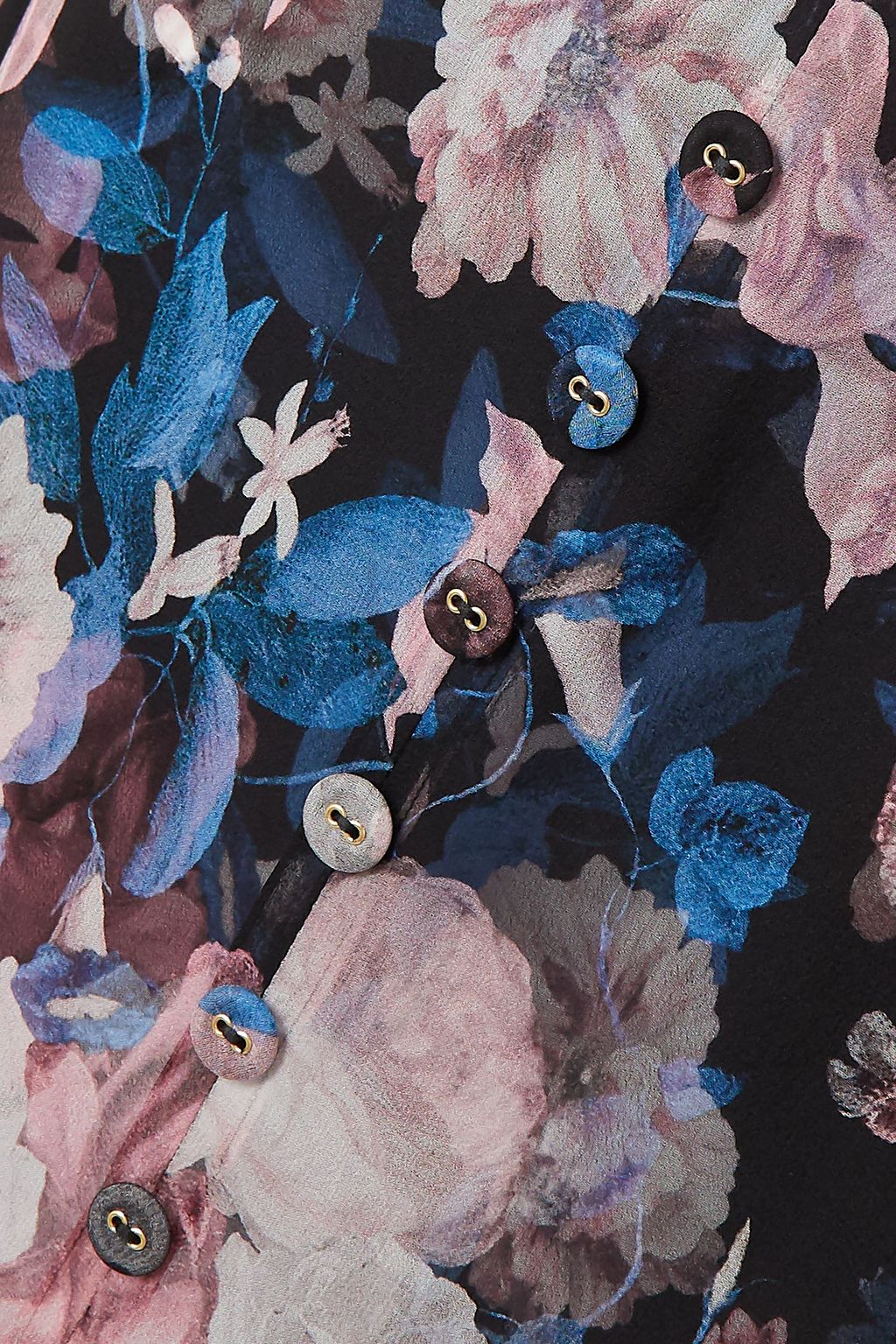 ERDEM Giacinta floral-print silk-chiffon maxi skirt