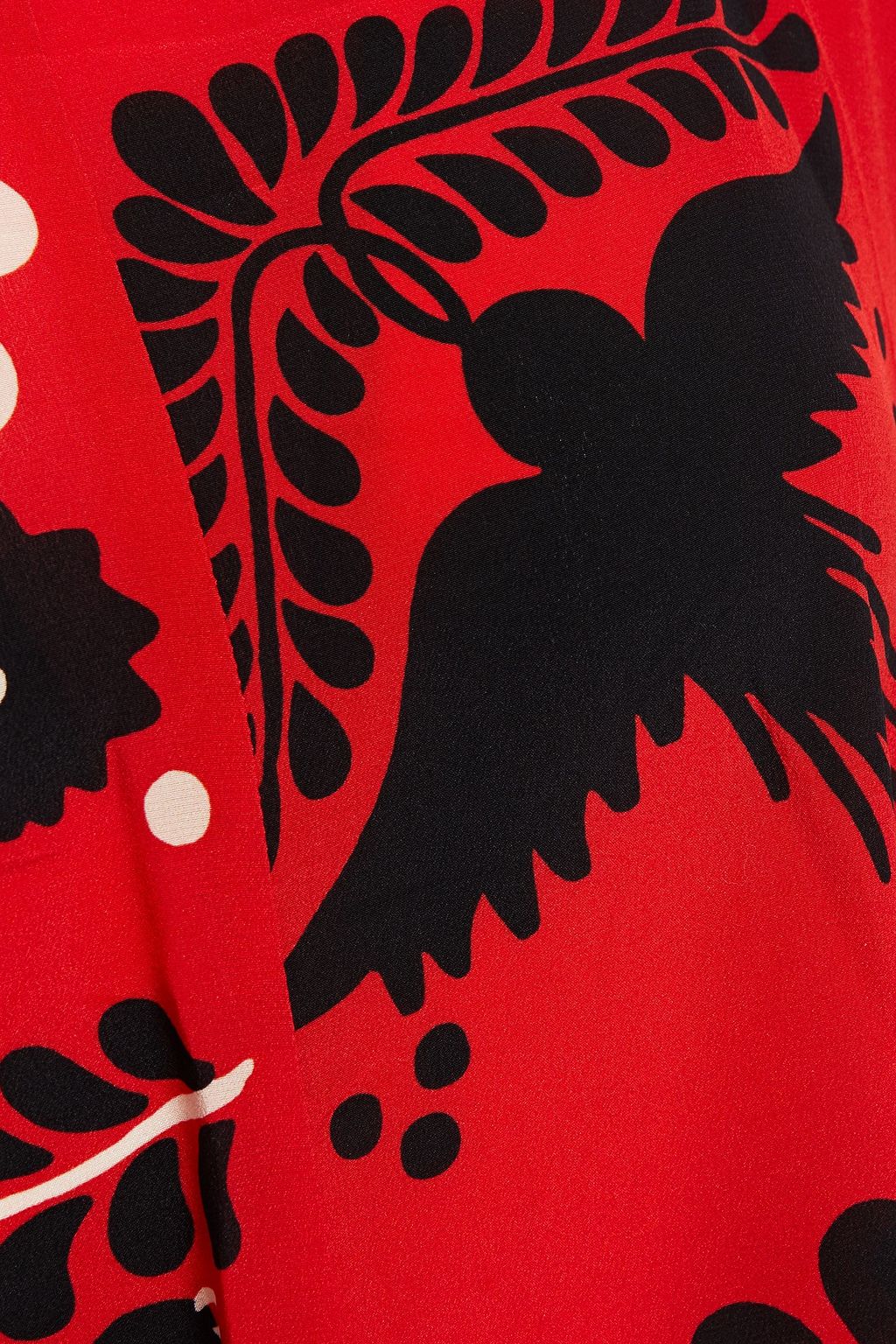 REDVALENTINO Printed silk crepe de chine mini dress