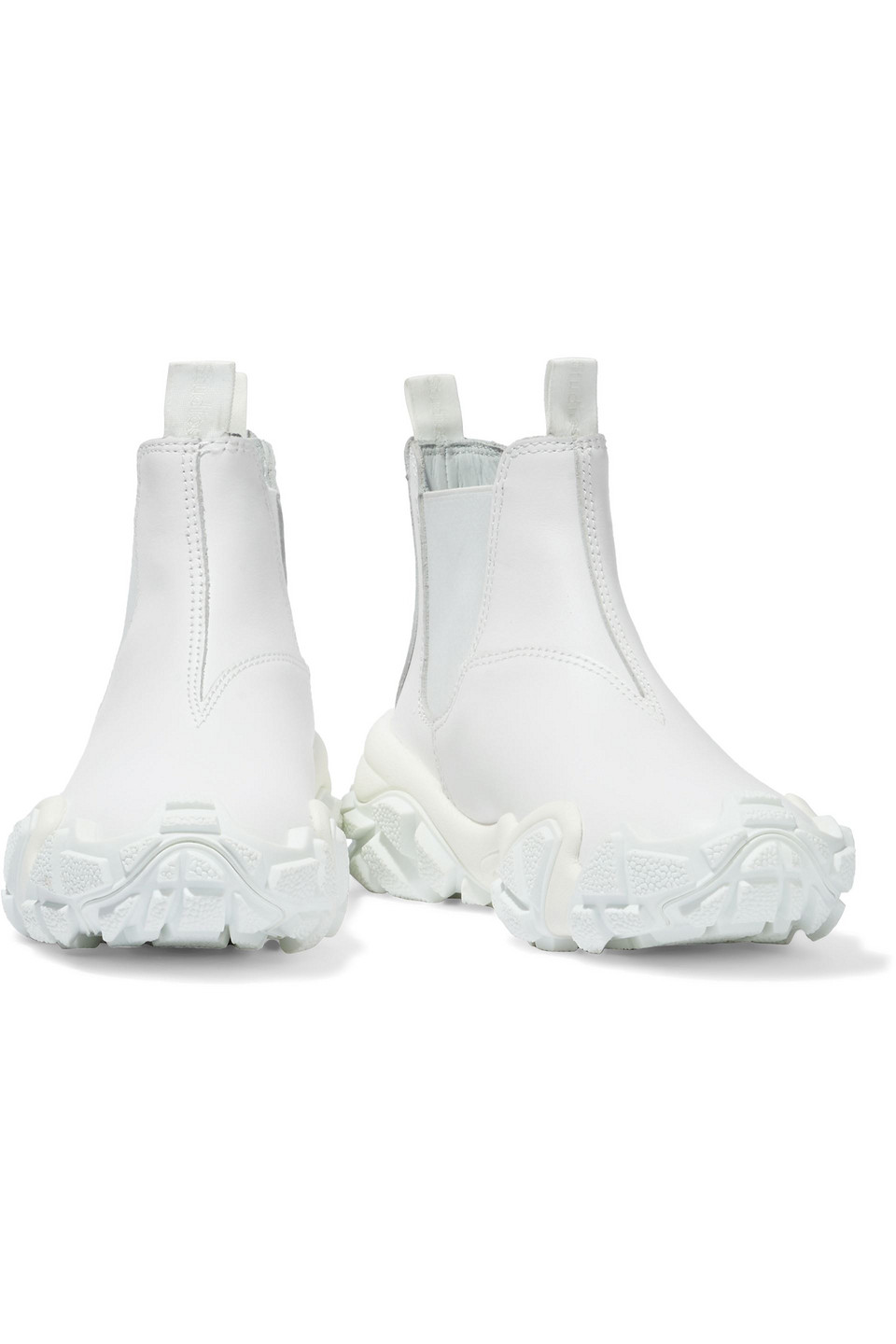 white acne boots
