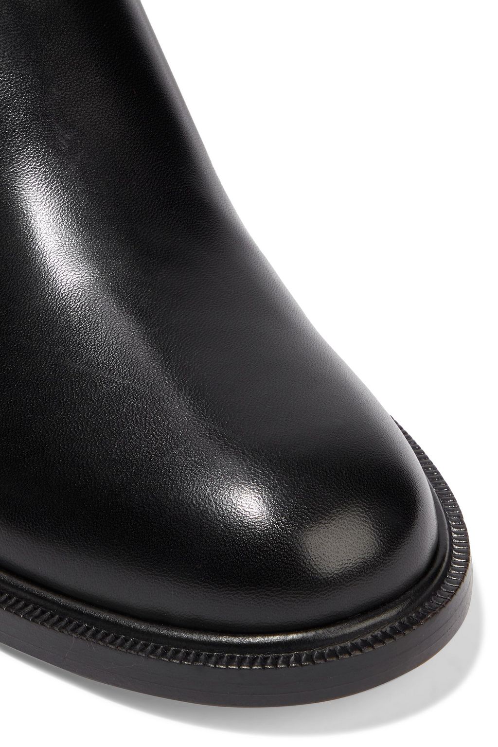 VALENTINO GARAVANI Rockstud stretch-leather knee boots