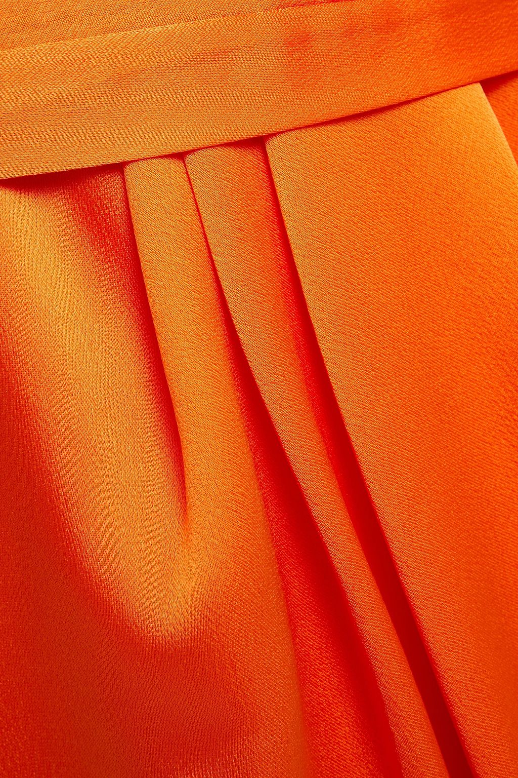 SIMKHAI Wrap-effect pleated satin-crepe midi dress