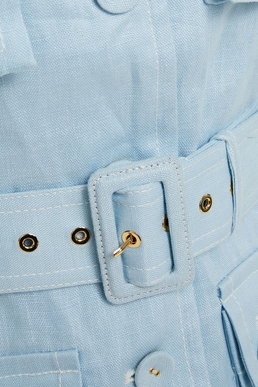 ZIMMERMANN Glassy belted linen field jacket