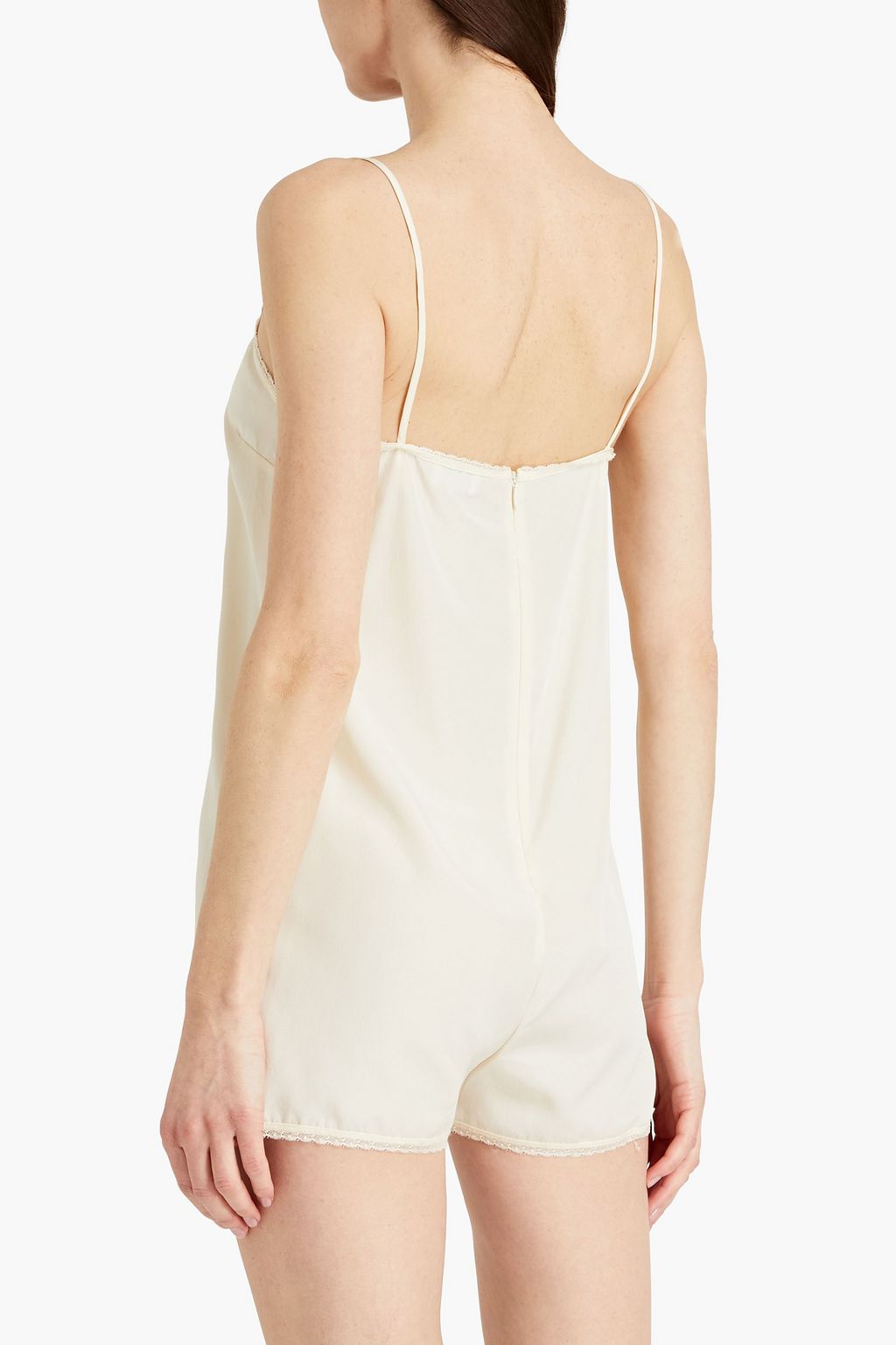 REDVALENTINO Crepe de chine playsuit
