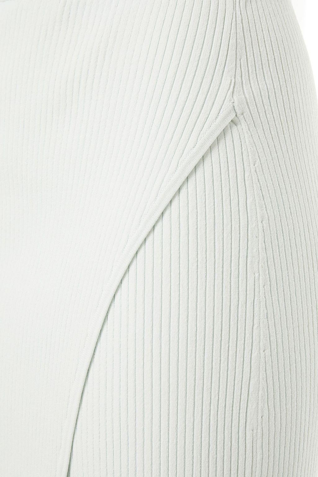 SIMKHAI Jolene wrap-effect ribbed-knit pencil skirt