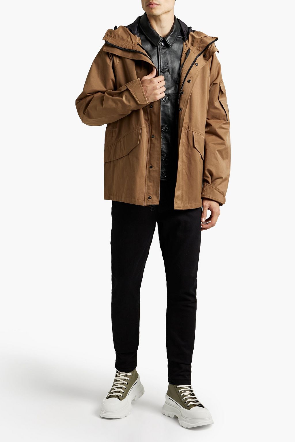 RAG & BONE Shield cotton-blend shell hooded jacket