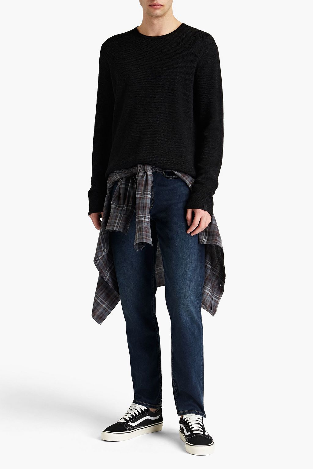 RAG & BONE Brushed mélange wool-blend sweater