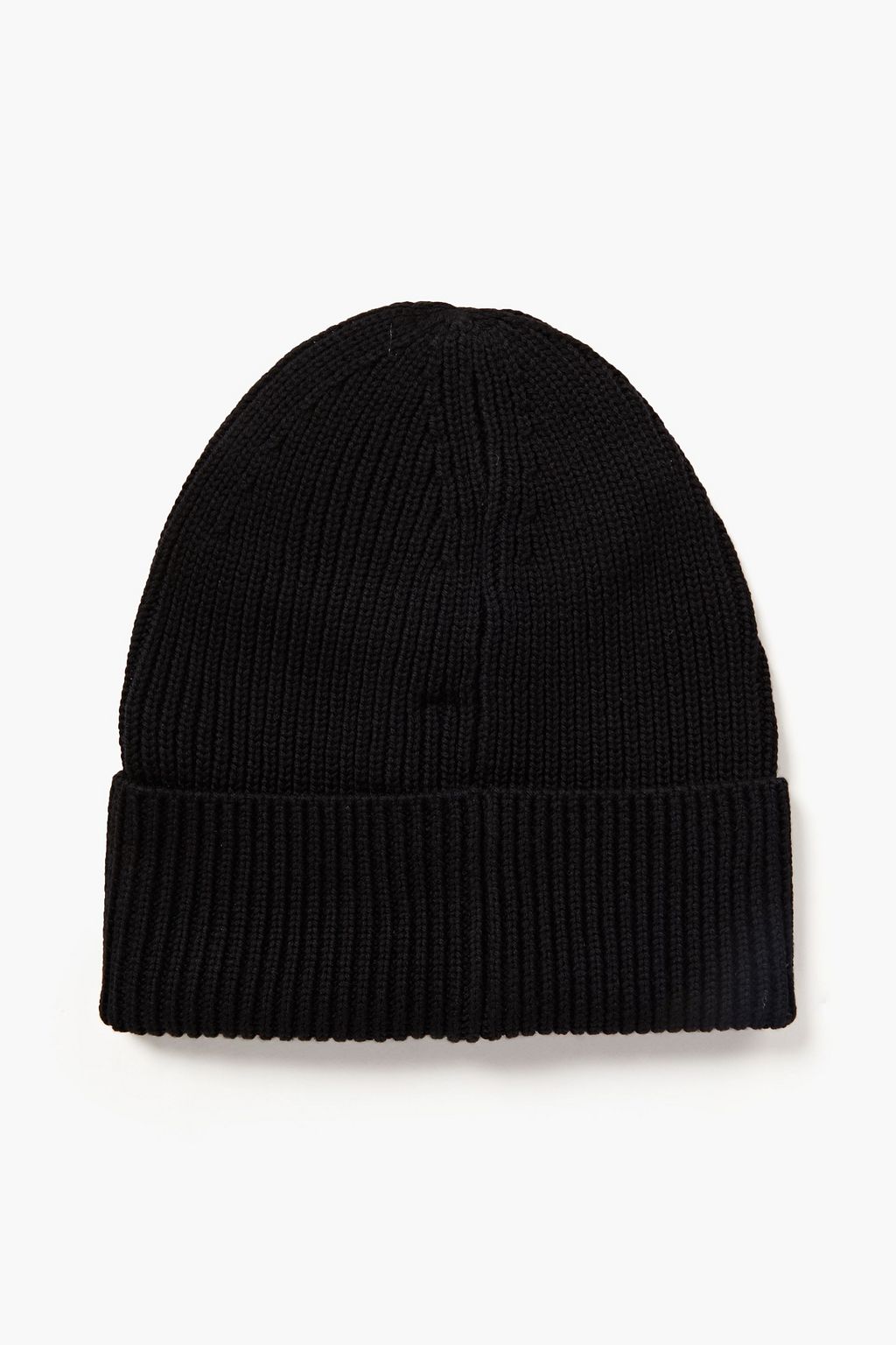 Y-3 Appliquéd ribbed merino wool beanie
