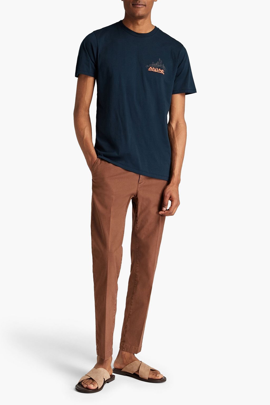 RAG & BONE Printed organic cotton-jersey T-shirt
