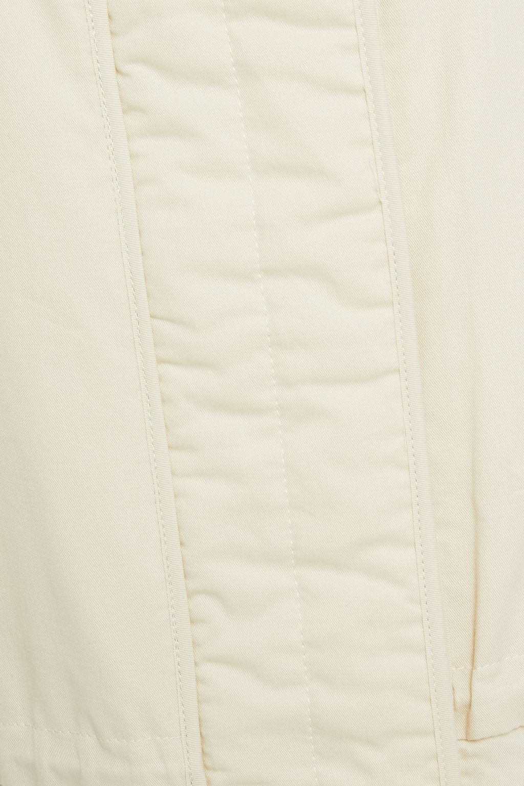 LVIR Cape-effect quilted cotton-twill vest