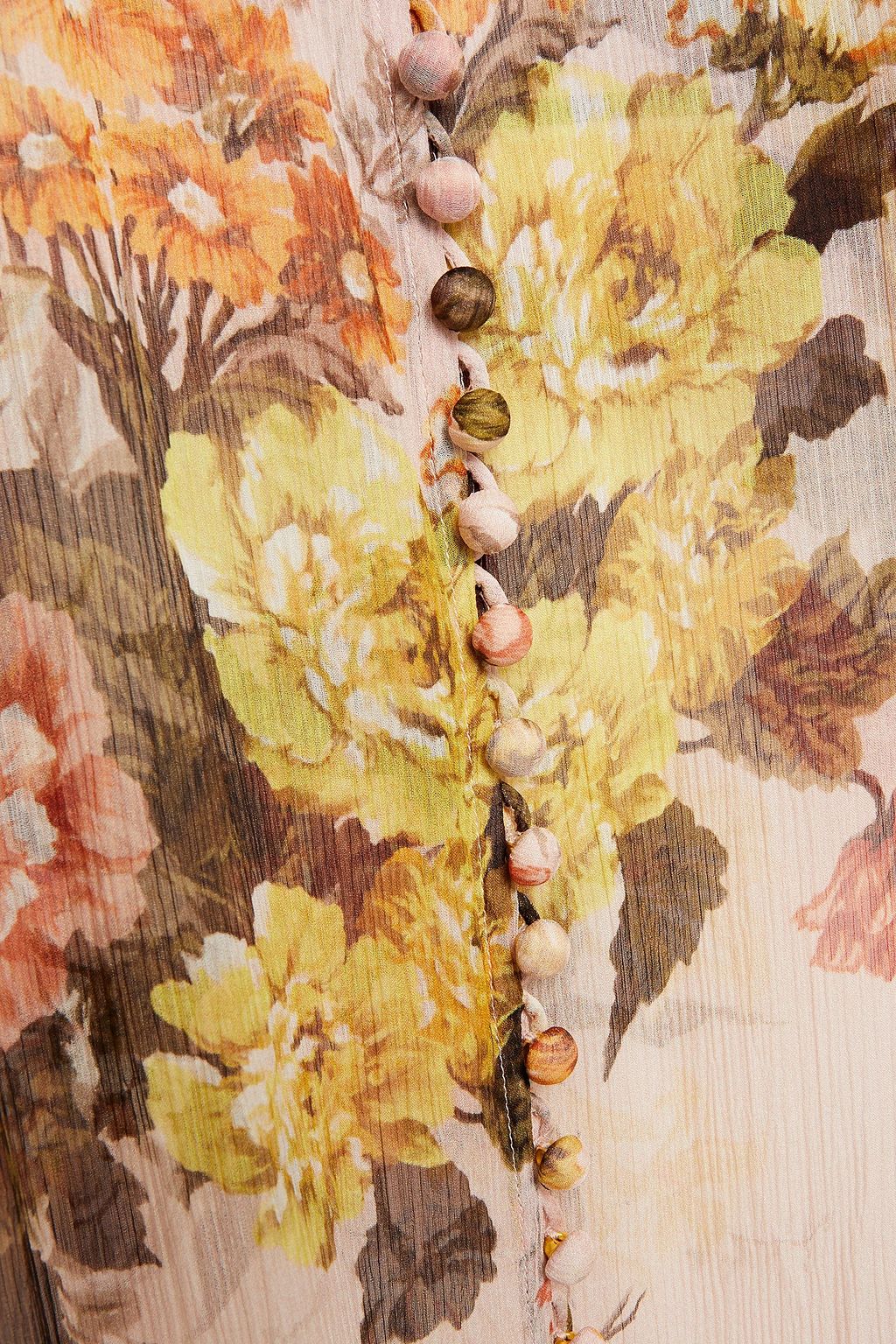 ZIMMERMANN Brightside Lantern belted floral-print silk-georgette midi dress