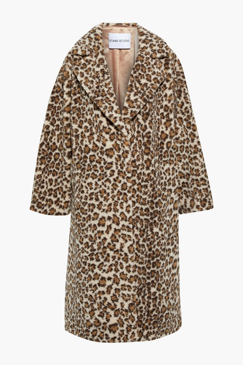 Maria leopard-print faux fur coat