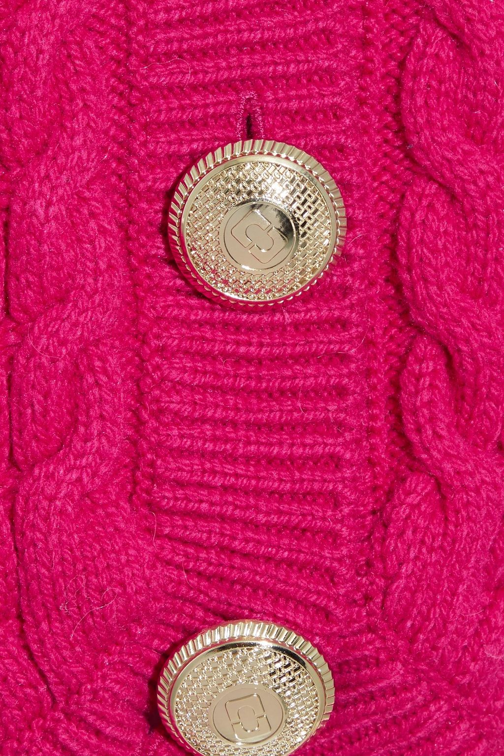 DIANE VON FURSTENBERG Zoya cropped cable-knit merino wool-blend cardigan