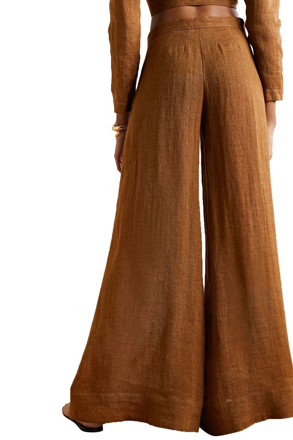 LISA MARIE FERNANDEZ Linen-gauze wide-leg pants
