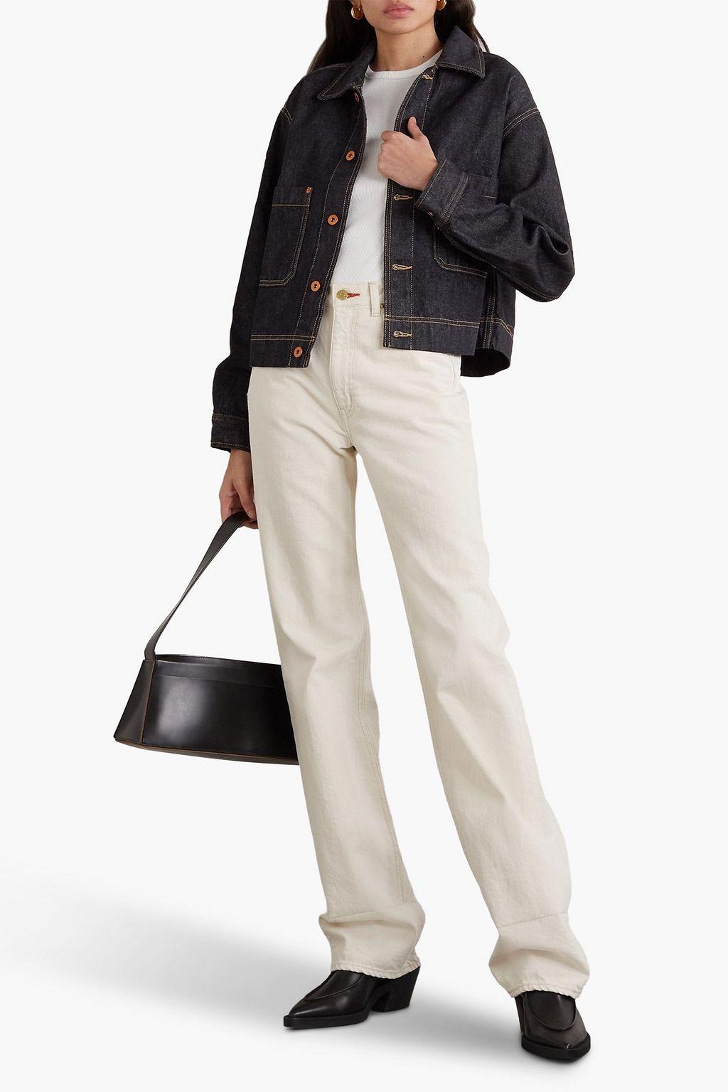 SLVRLAKE Thompson cropped denim jacket