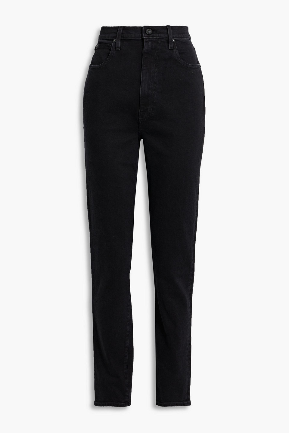 Slvrlake Beatnik High-rise Slim-leg Jeans In Black