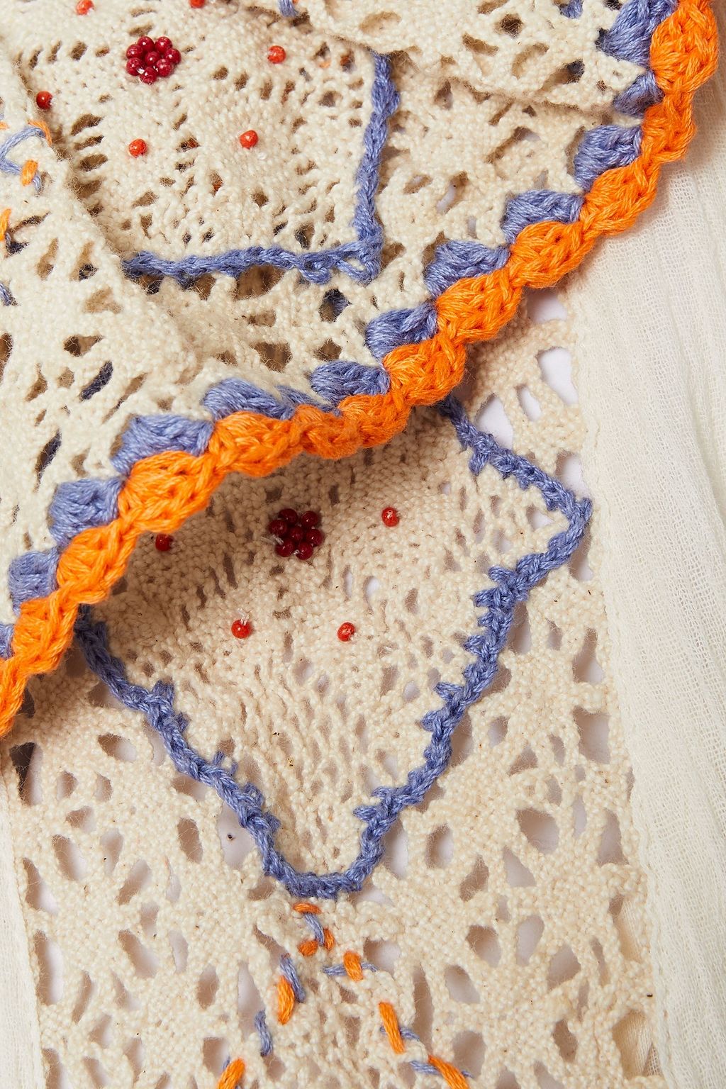 ANTIK BATIK فستان "كولاس" من القطن الرقيق مزخرف بالكروشيه