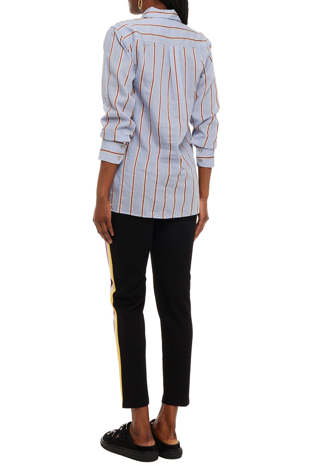 MARANT ÉTOILE Striped knitted track pants