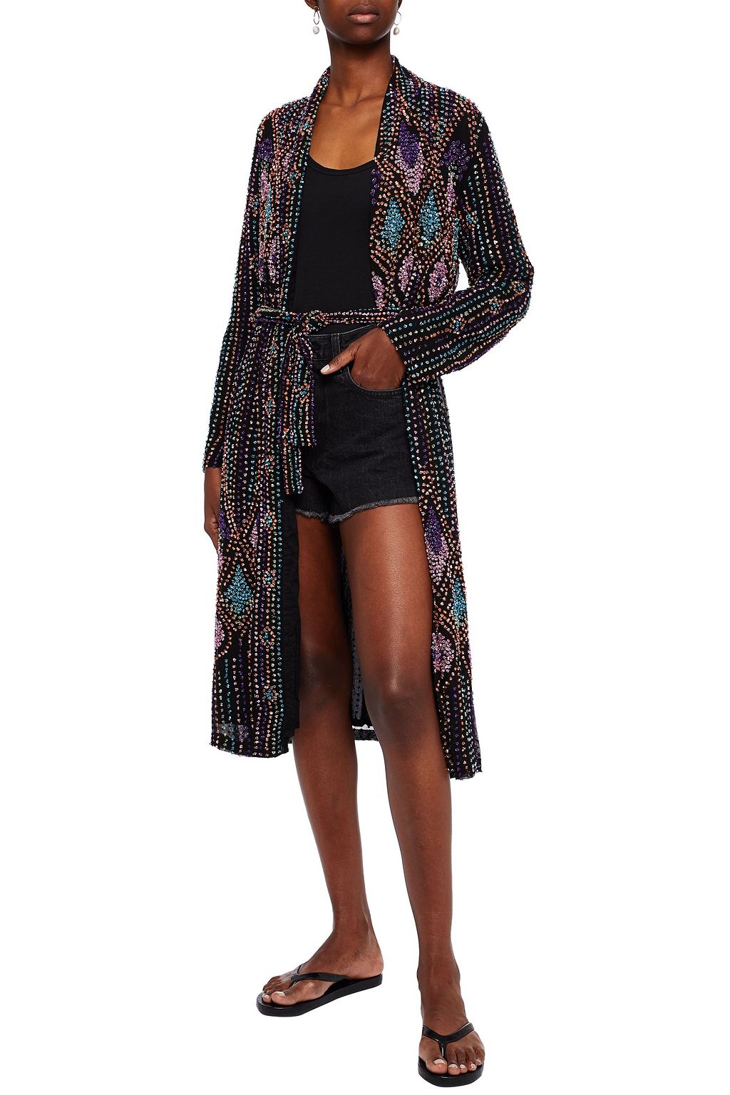 ANTIK BATIK Emilia embellished crepe coat