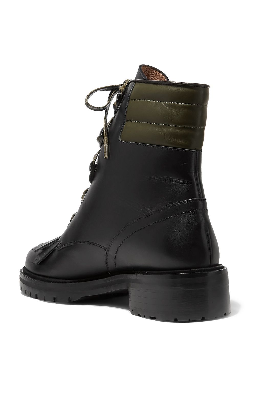 TABITHA SIMMONS Rhodes fringed two-tone leather ankle boots