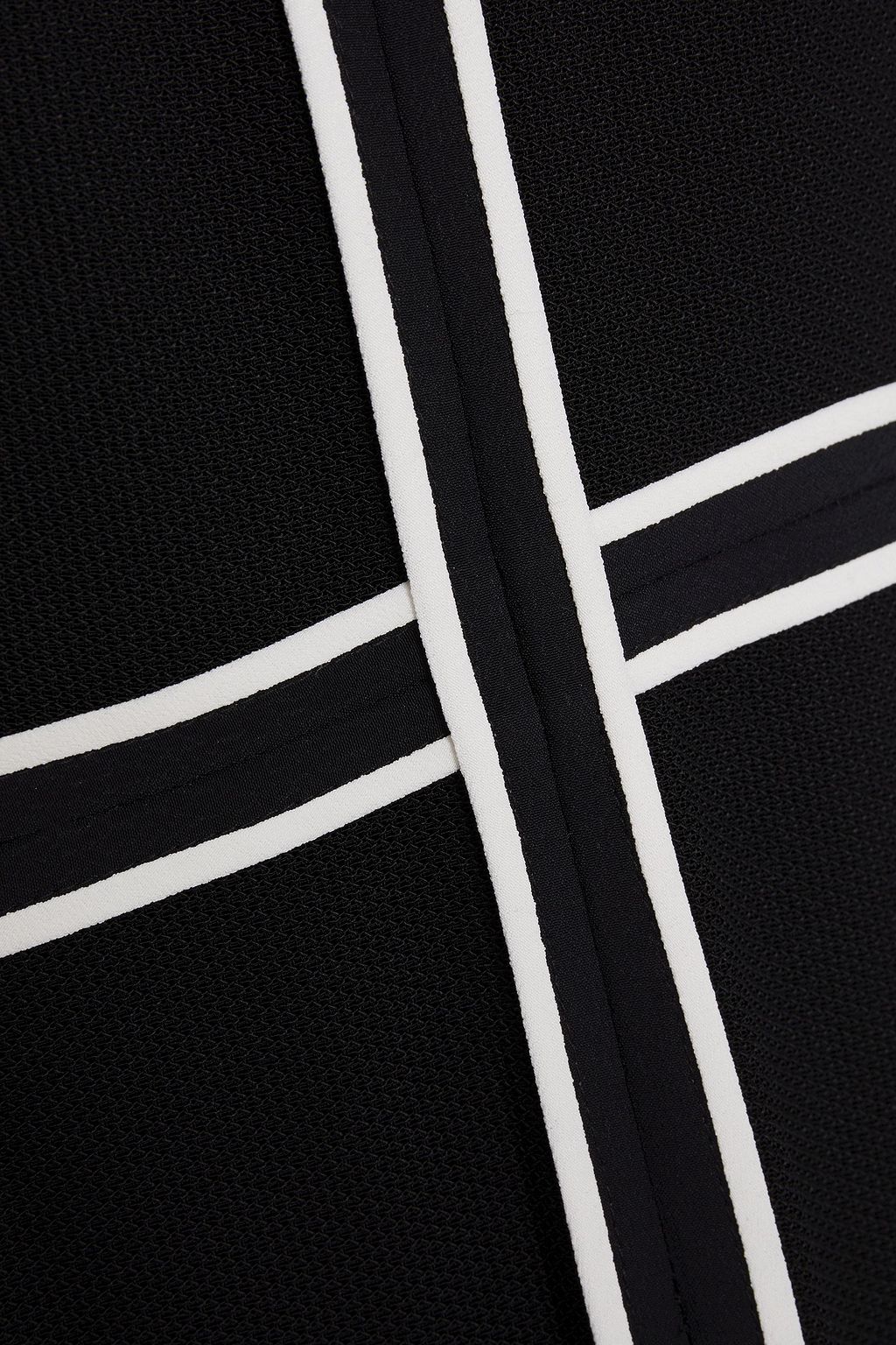 PROENZA SCHOULER Zweifarbiges Midikleid mit Crêpe-Einsätzen