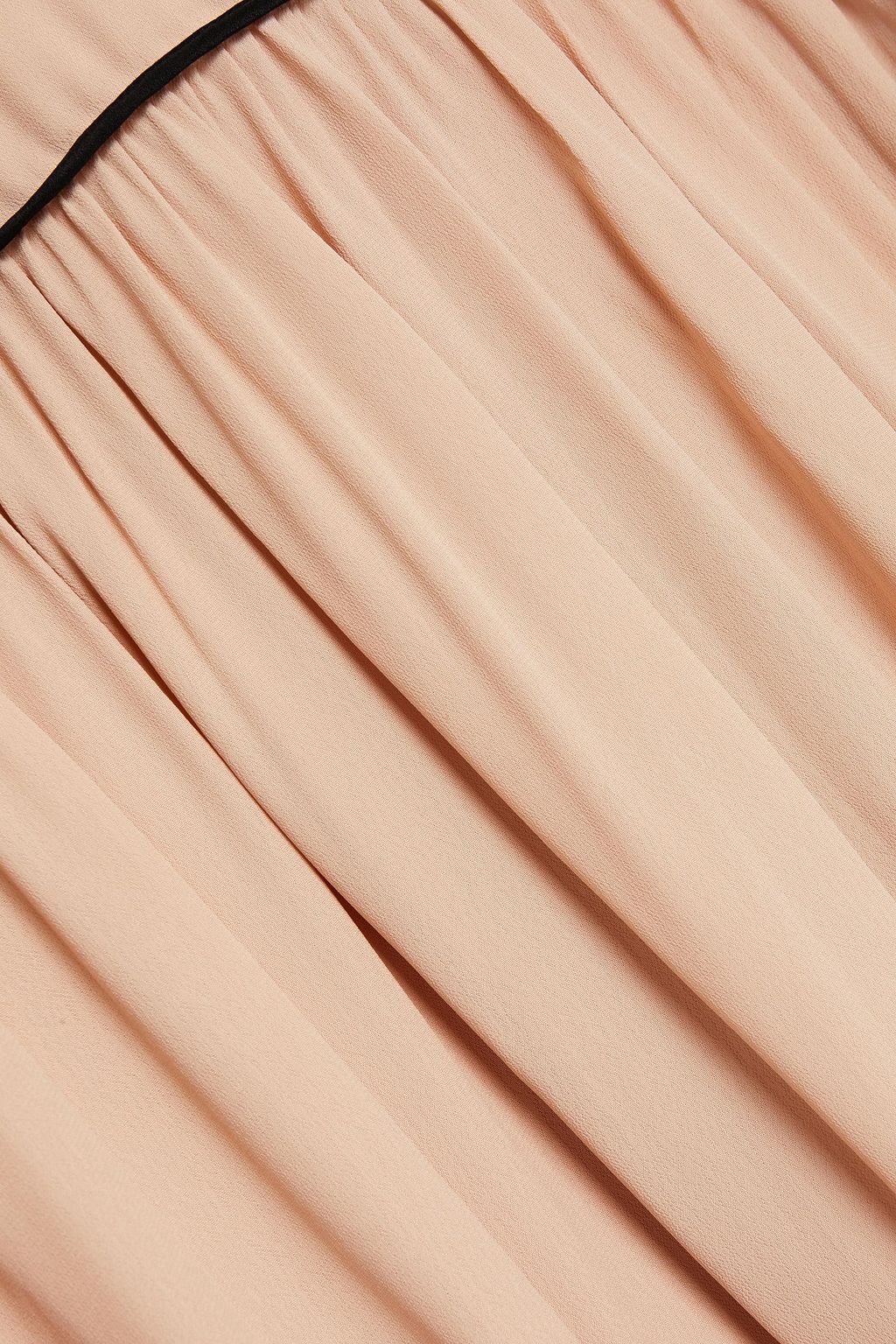 REDVALENTINO فستان قصير مصنوع من الكريب ومزين بفتحات وبكشاكش