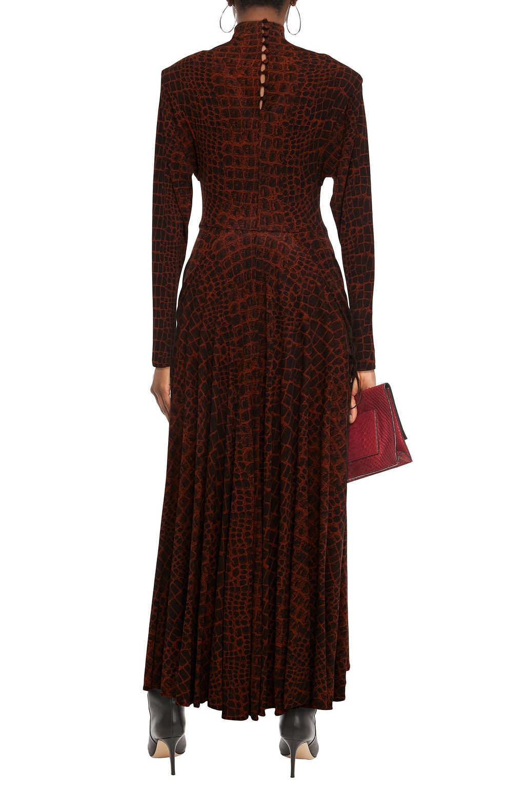 PROENZA SCHOULER Ruched printed jersey maxi dress