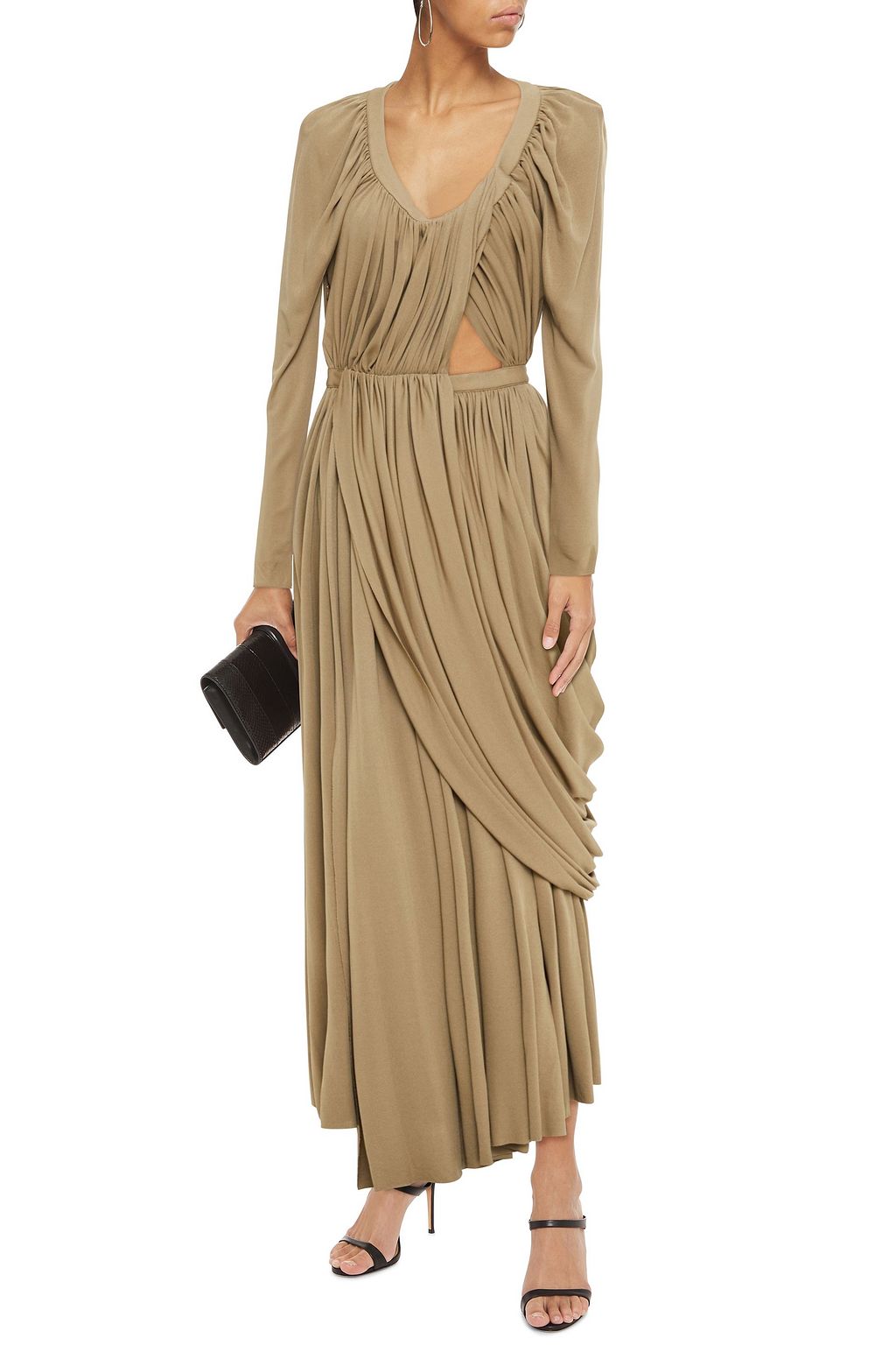 PROENZA SCHOULER Draped stretch-jersey maxi dress