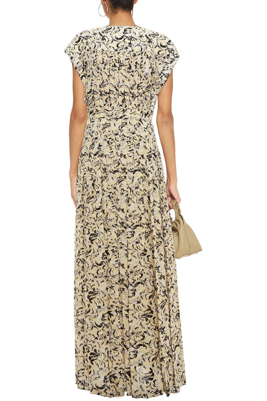 PROENZA SCHOULER Pleated printed georgette maxi dress