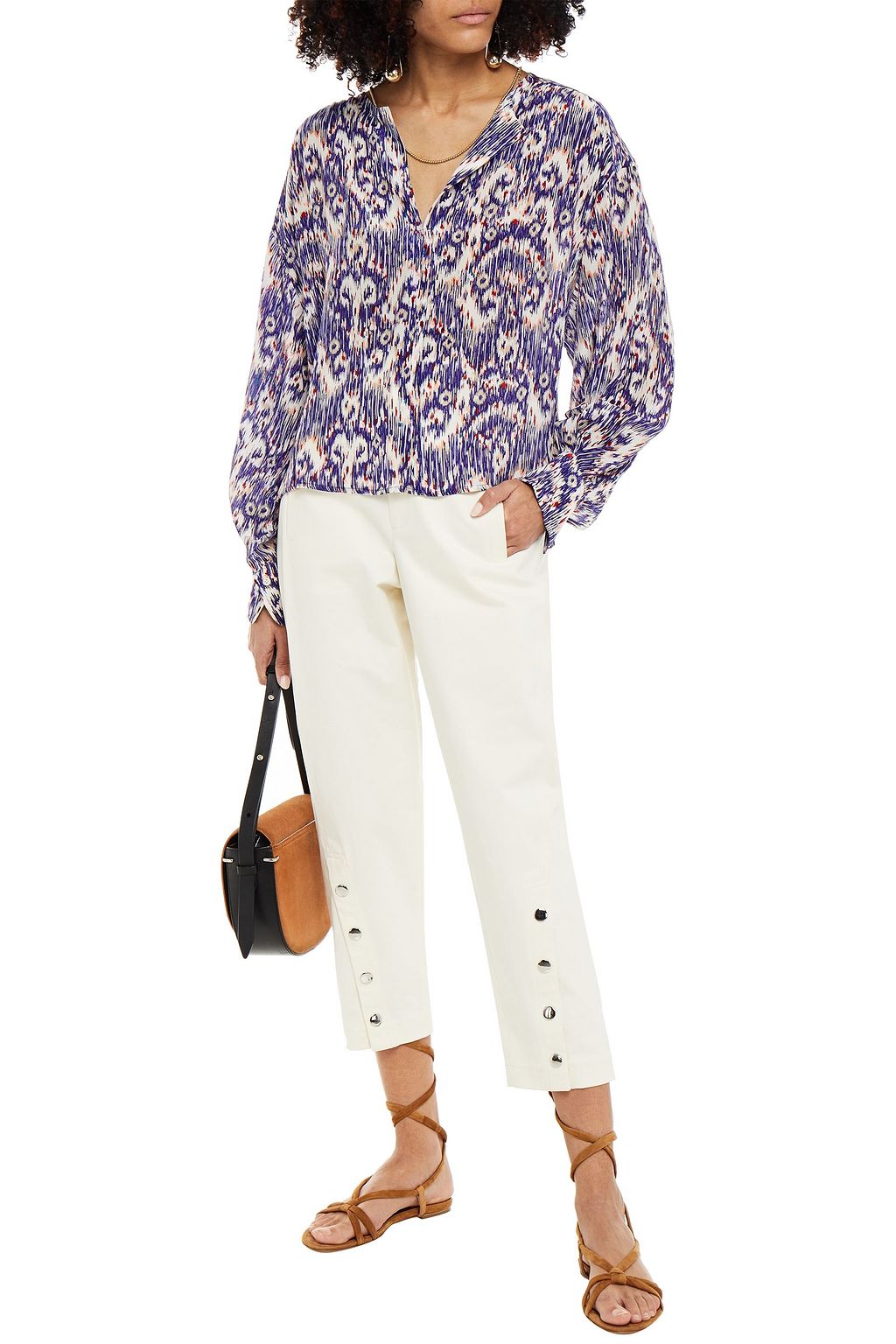 MARANT ÉTOILE Yacah floral-print silk crepe de chine blouse