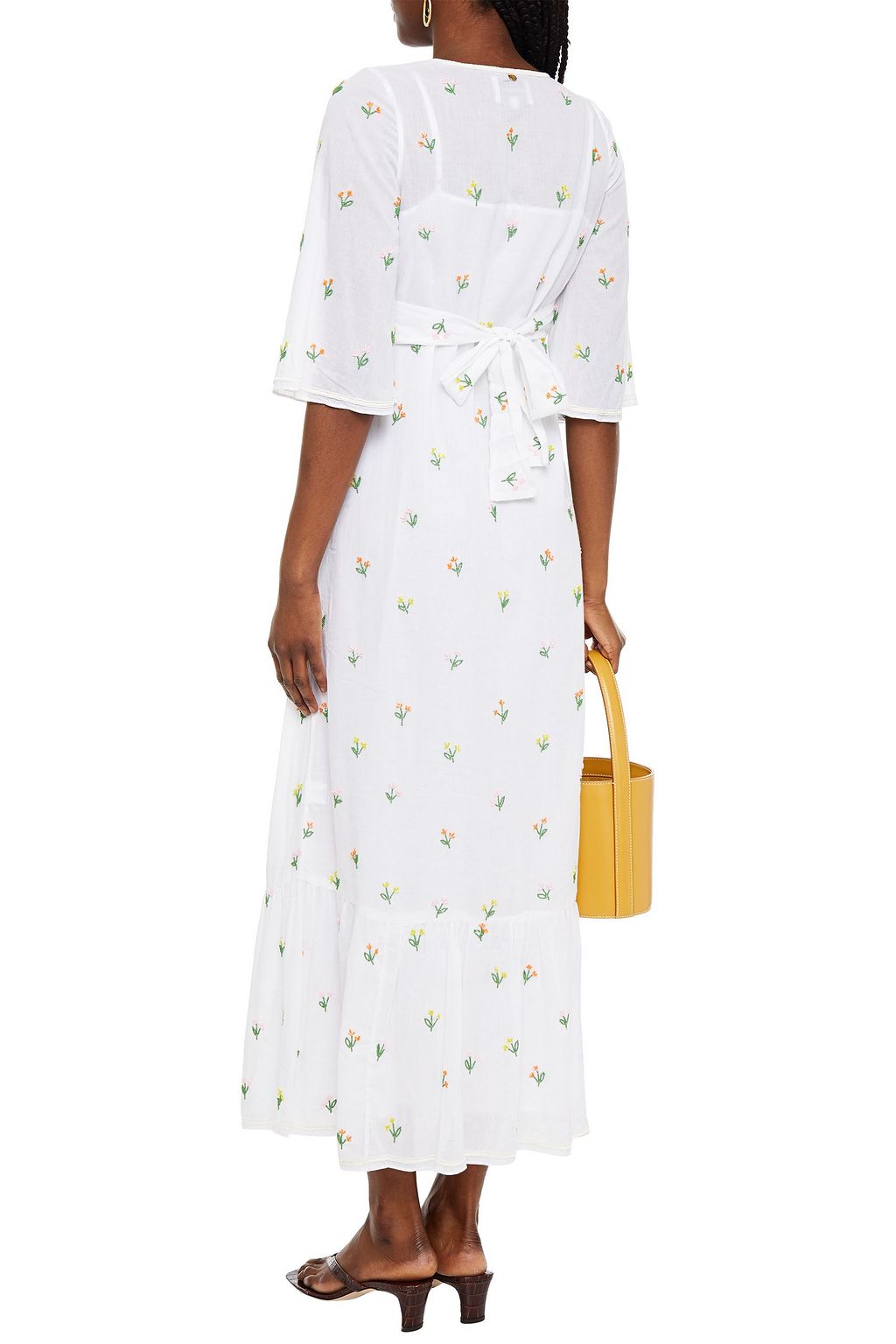 ANTIK BATIK Oriane embellished cotton-mousseline maxi dress