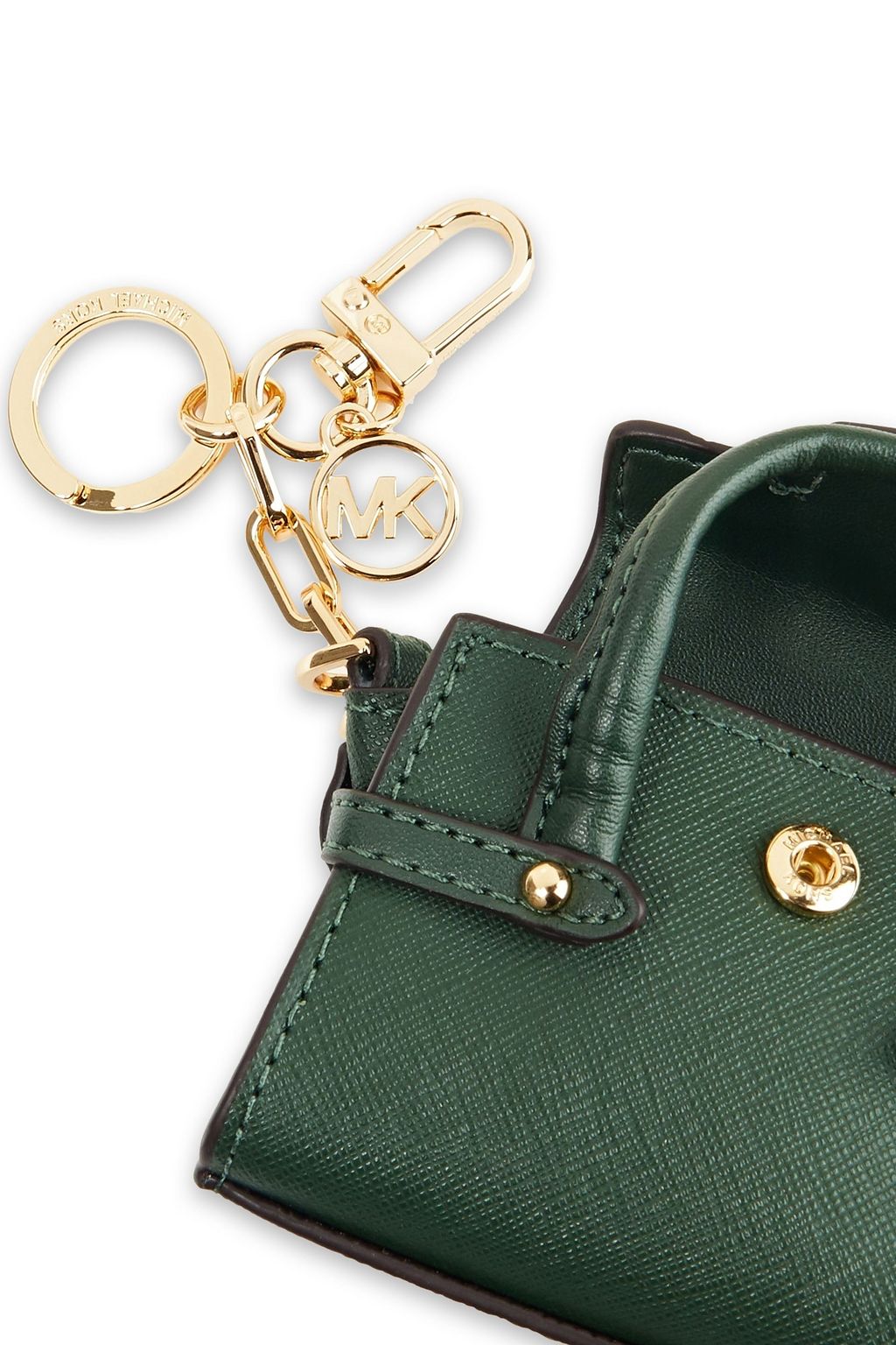 MICHAEL MICHAEL KORS Textured-leather key chain