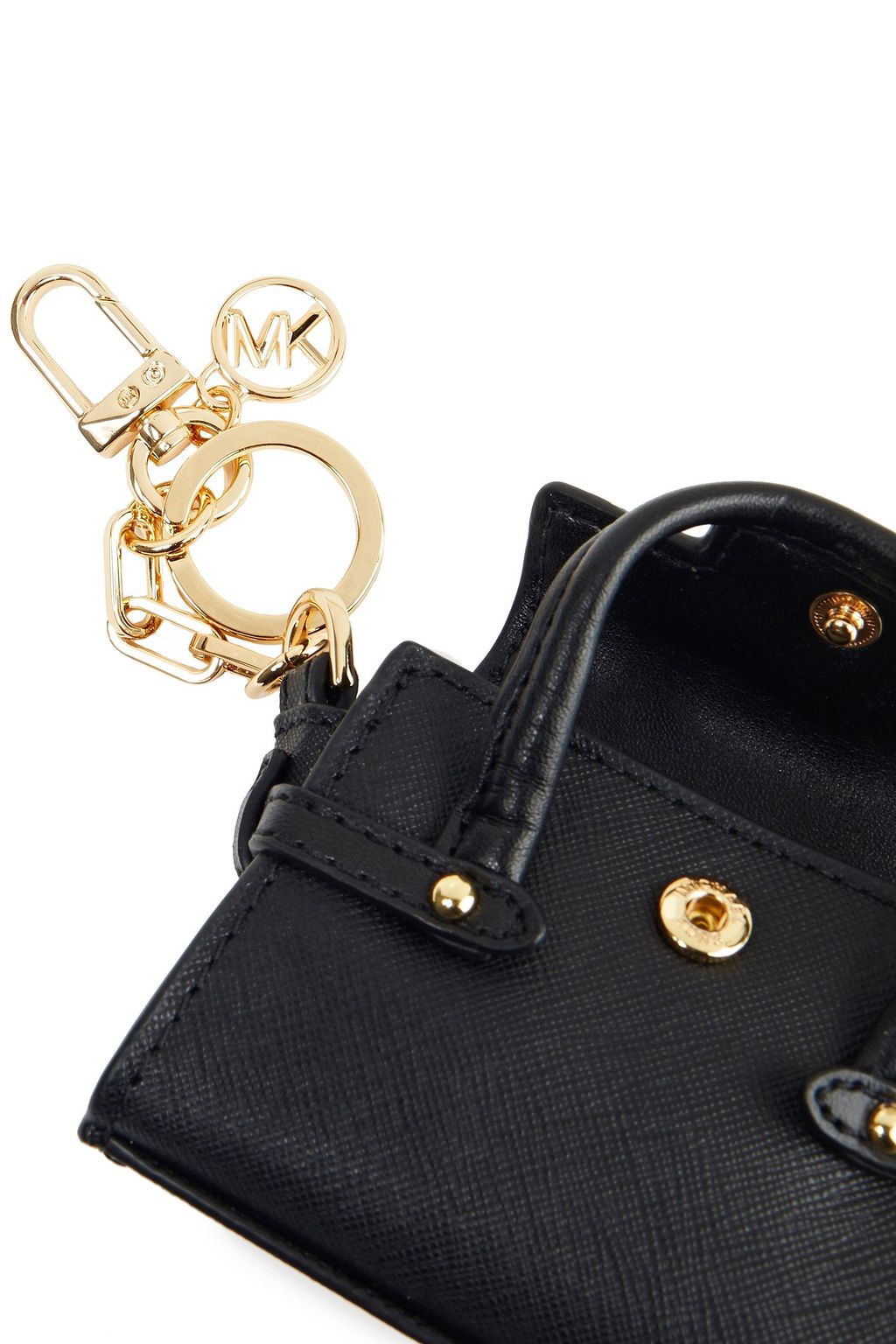MICHAEL MICHAEL KORS Textured-leather key chain