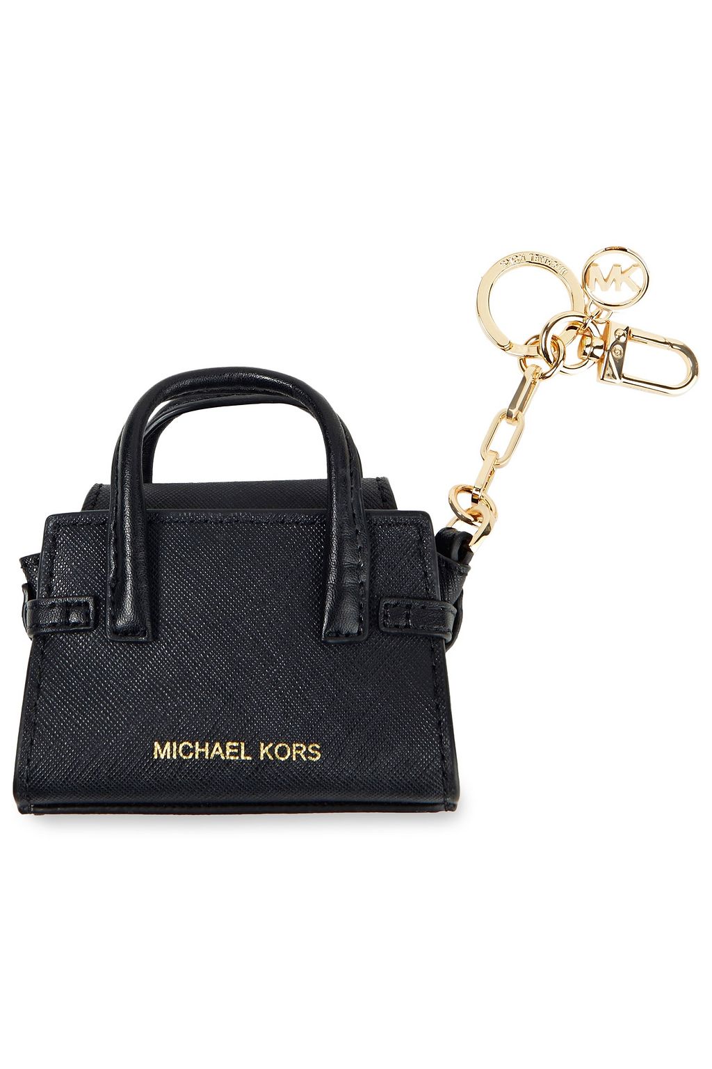 MICHAEL MICHAEL KORS Textured-leather key chain