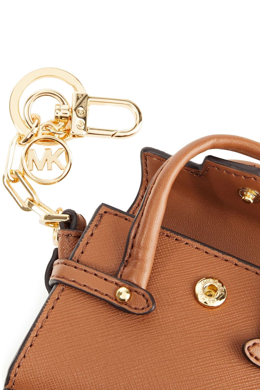 MICHAEL MICHAEL KORS Textured-leather key chain