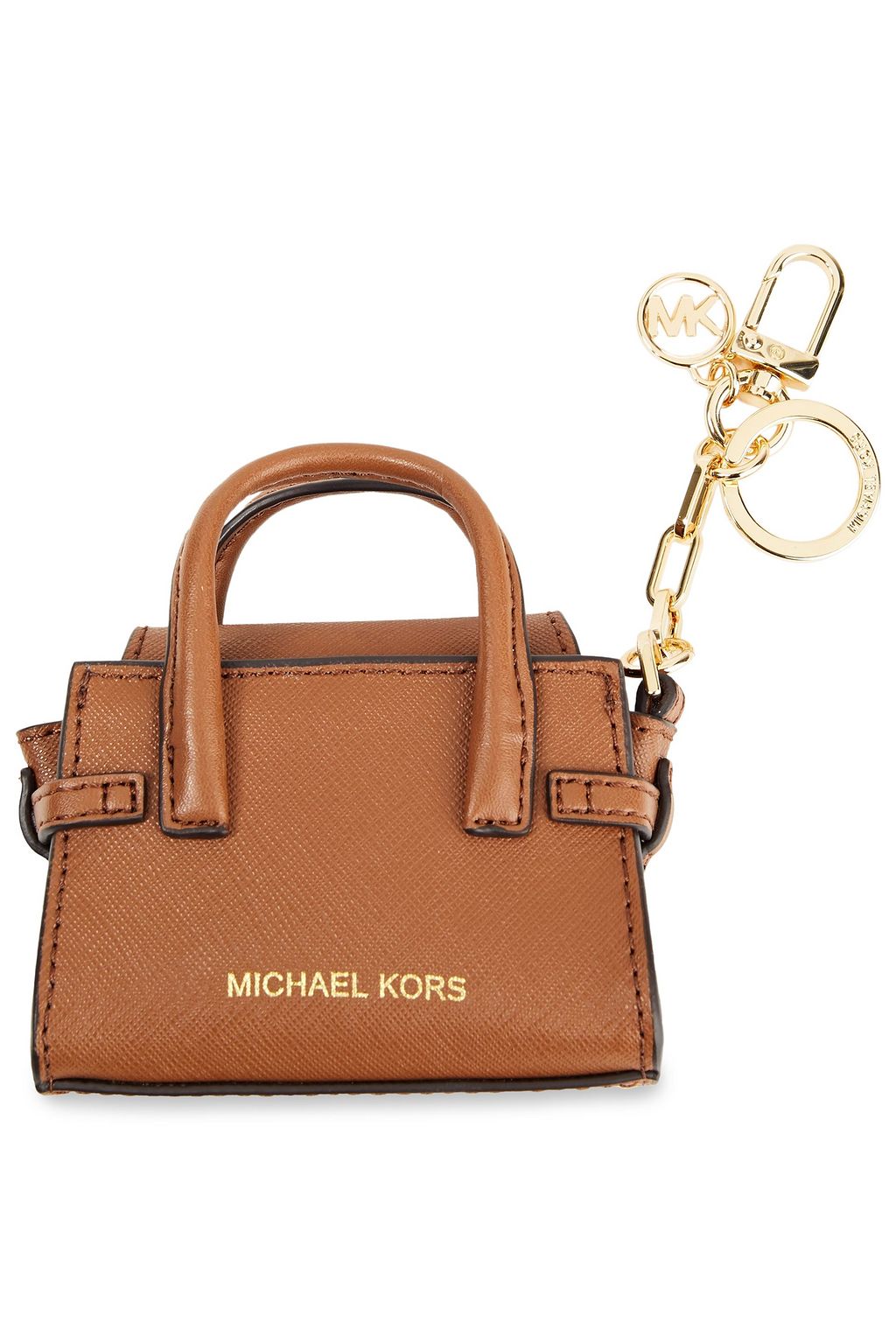 MICHAEL MICHAEL KORS Textured-leather key chain