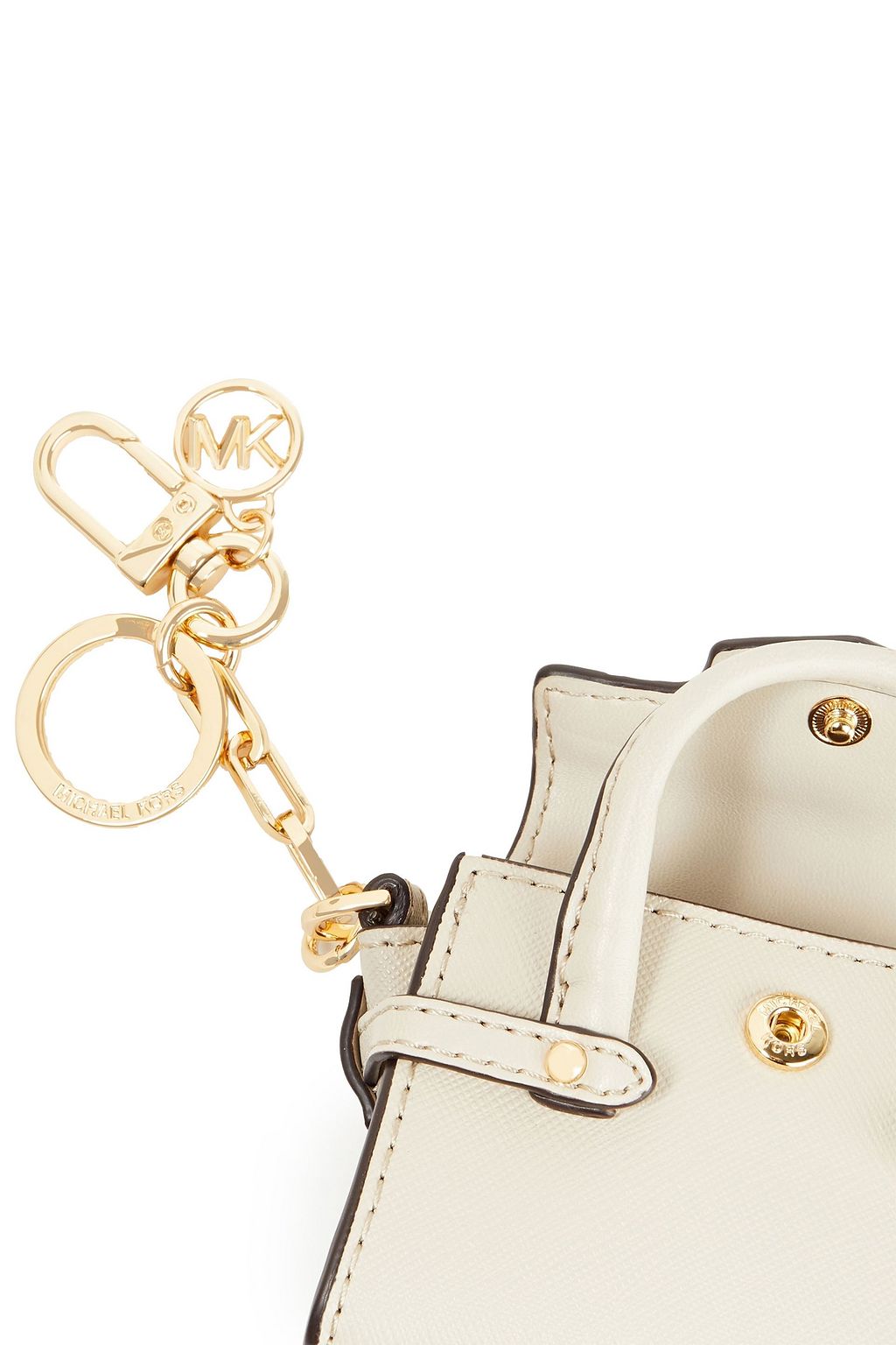 MICHAEL MICHAEL KORS Textured-leather key chain