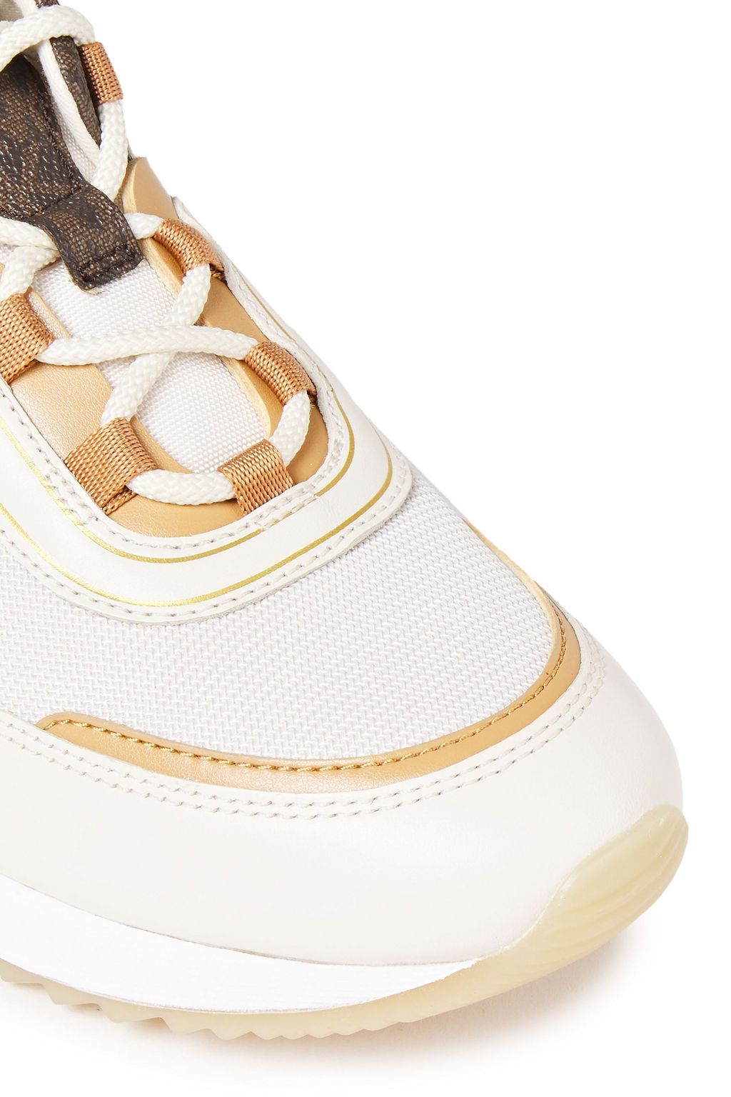 MICHAEL MICHAEL KORS Paneled shell and faux leather sneakers